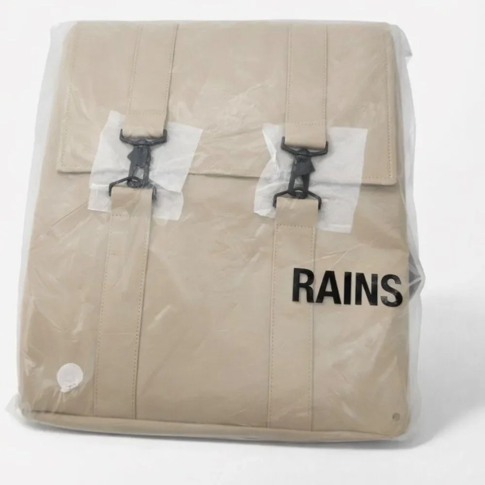 RAINS Unisex MSN Mini Backpack 13300 Sand Waterproof Mini Pack New